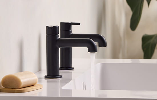 Bristan Altum Black Basin Mixer Taps