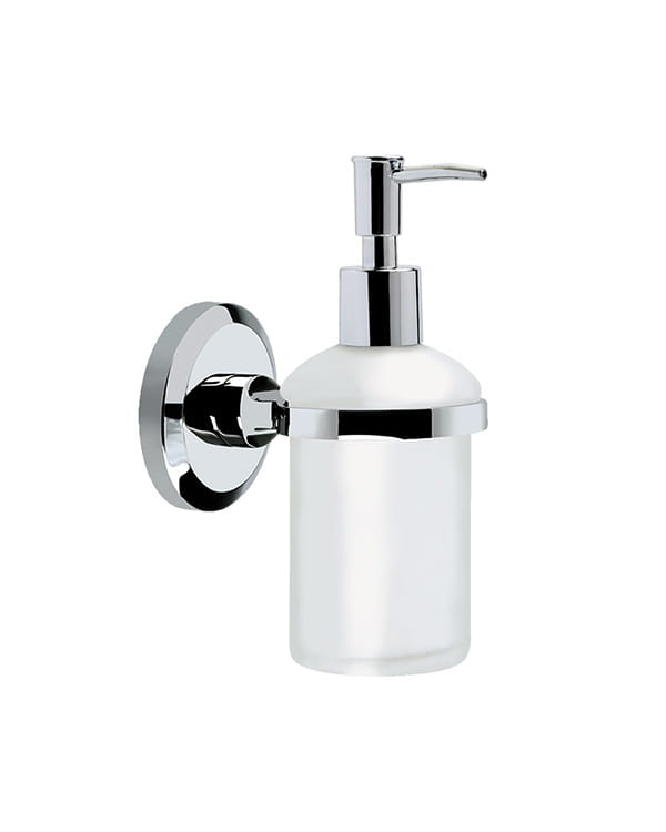 Bristan Solo bathroom accessories, including a robe hook and towel ring, in chrome