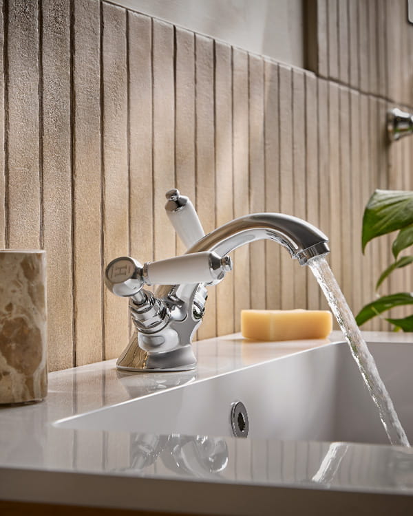 Bristan basin mixer taps in black, chrome and brushed brass finishes