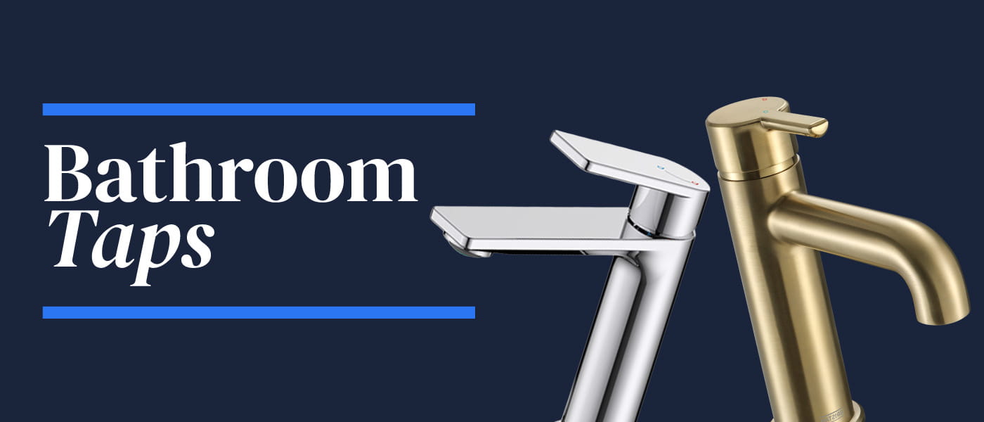 Bristan bathroom taps: the Altum basin tap in chrome and the Frammento basin tap in brushed brass