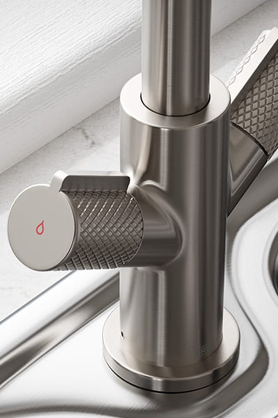 Bristan Fern Easyfit kitchen tap in a Stainless Steel finish