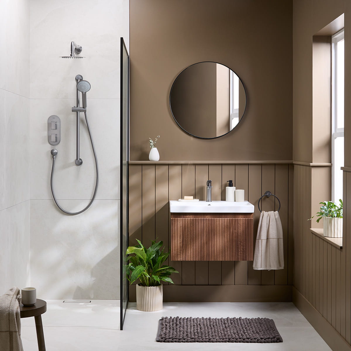 Bristan Frammento collection styled in a contemporary bathroom