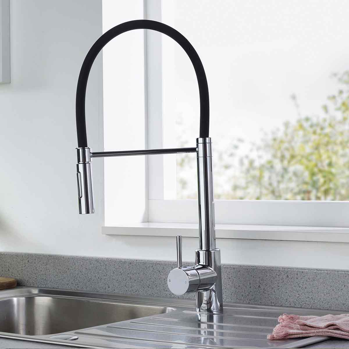 Bristan Sienna chrome professional kitchen sink mixer