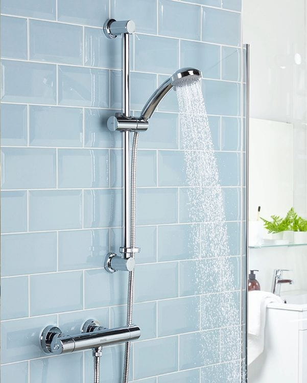 Bristan Frenzy thermostatic bar shower with multi-function handset