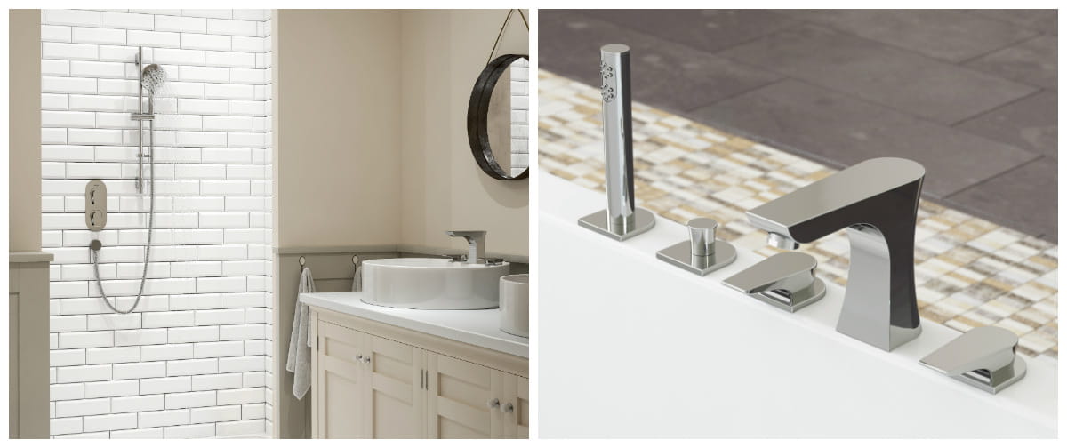 Hourglass designer collection taps and showers Bristan