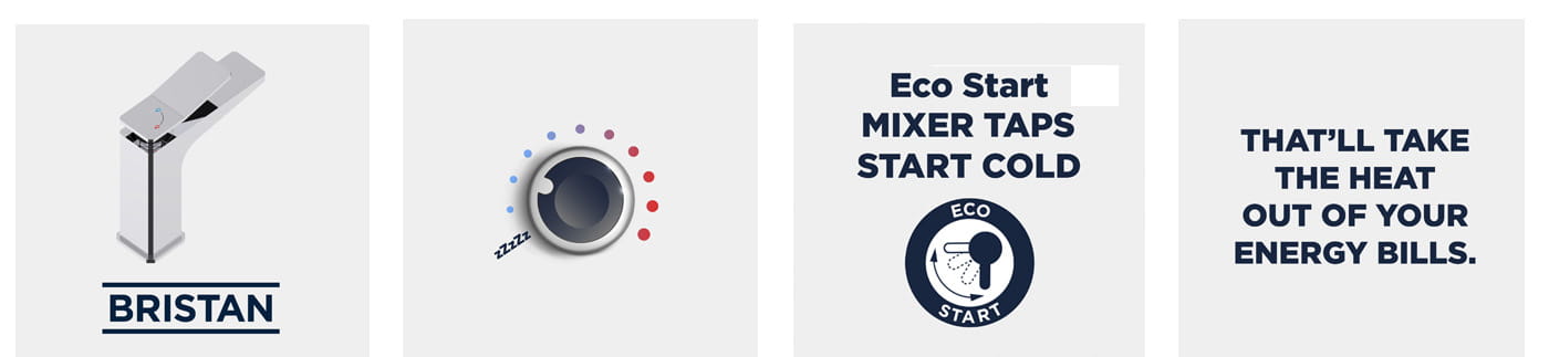 Bristan Eco Start Cold Start Energy Saving Taps