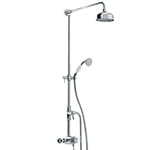 Bristan 1901 Thermostatic Exposed Dual Control Shower with Ridge Riser