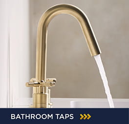 Bristan Cruzar Bathroom Mixer Tap in a Brushed Brass finish