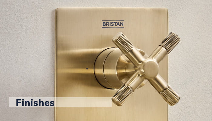 Bristan Cruzar Recessed Shower Valve in a Brushed Brass finish