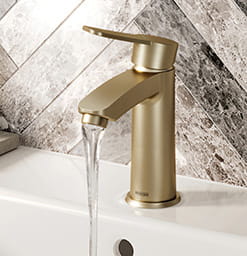 Appeal Eco Start Basin Mixer in Brushed Brass