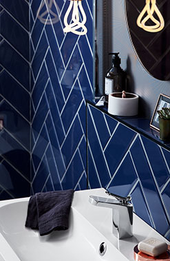 Alp tap from Bristan with copper and deep blues.