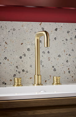 Bristan Altum 3 Tap Hole Basin Mixer Tap in a Brushed Brass finish