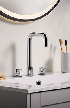 Bristan Altum 3 Tap Hole Basin Mixer Tap in Chrome finish