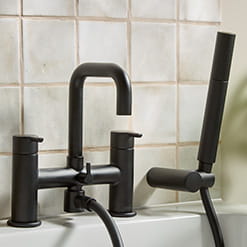 Bristan Altum Bath Shower Mixer Tap in Black Finish