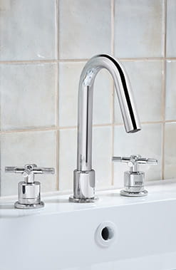 Bristan Cruzar 3 Tap Hole Basin Mixer Tap in a Chrome finish