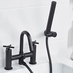 Bristan Cruzar Bath Shower Mixer Tap in a Black Finish