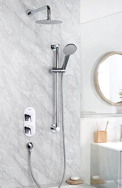Bristan Hourglass Concealed Dual Control Shower Pack in a Chrome finish