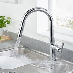 Bristan Jule Pull Out Kitchen Tap in a Chrome finish