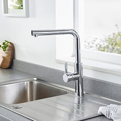 Bristan Profile Pull Out Kitchen Tap in a Chrome finish
