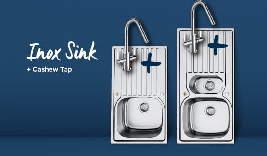 Inox Sink and Cashew tap bundle