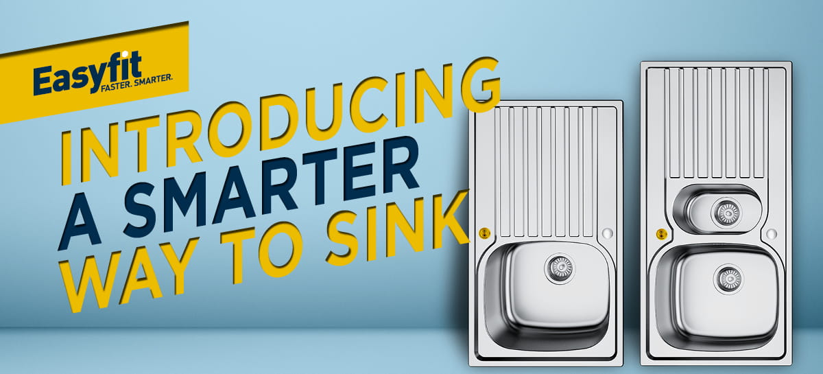 A web banner saying introducing a smarter way to sink