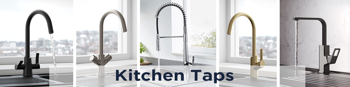 Bristan range of Kitchen taps in Chrome, Black , Gun Metal Grey, Brushed Brass and Stainless Steel finishes