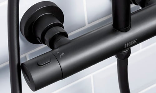 Bristan Buzz shower in a matte black finish