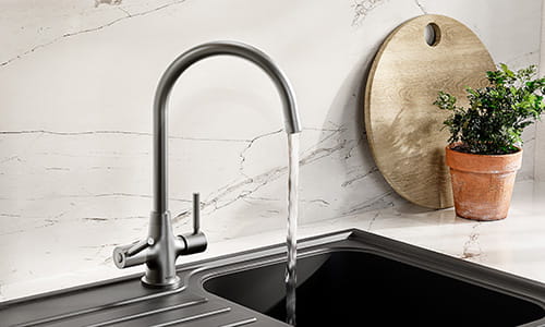 Bristan Monza Brushed Nickle Kitchen Mixer Tap