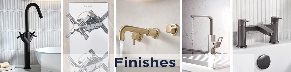 Bristan Kitchen and Bathroom Taps in Chrome, Black, Brushed Brand, Stainless Steel and Gun Metal Grey