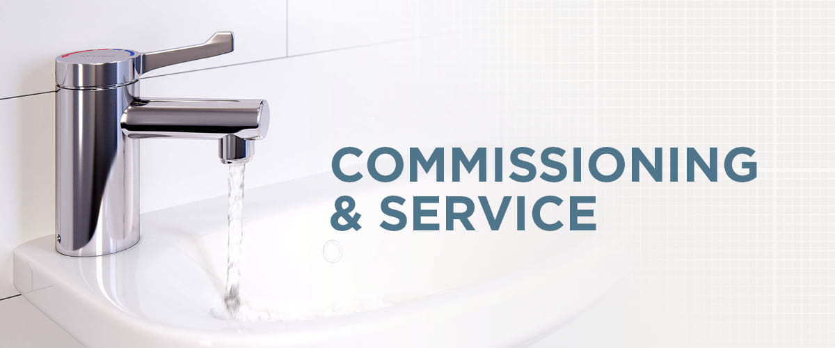 A web banner saying Commissioning and Service