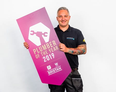Martin Warnes, the 2019 UK Plumber of the Year.