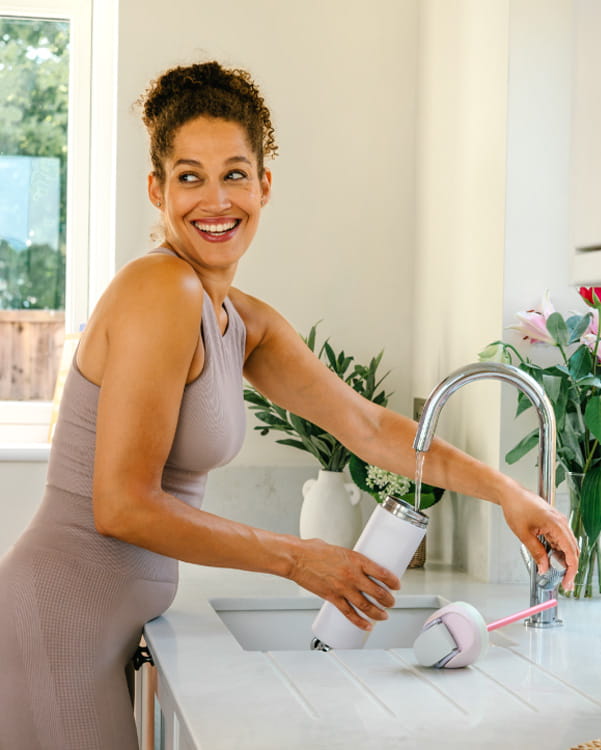 Bristan Eco Start kitchen tap in a modern kitchen