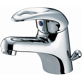 Basin Mixer with Side Action Pop-up Waste