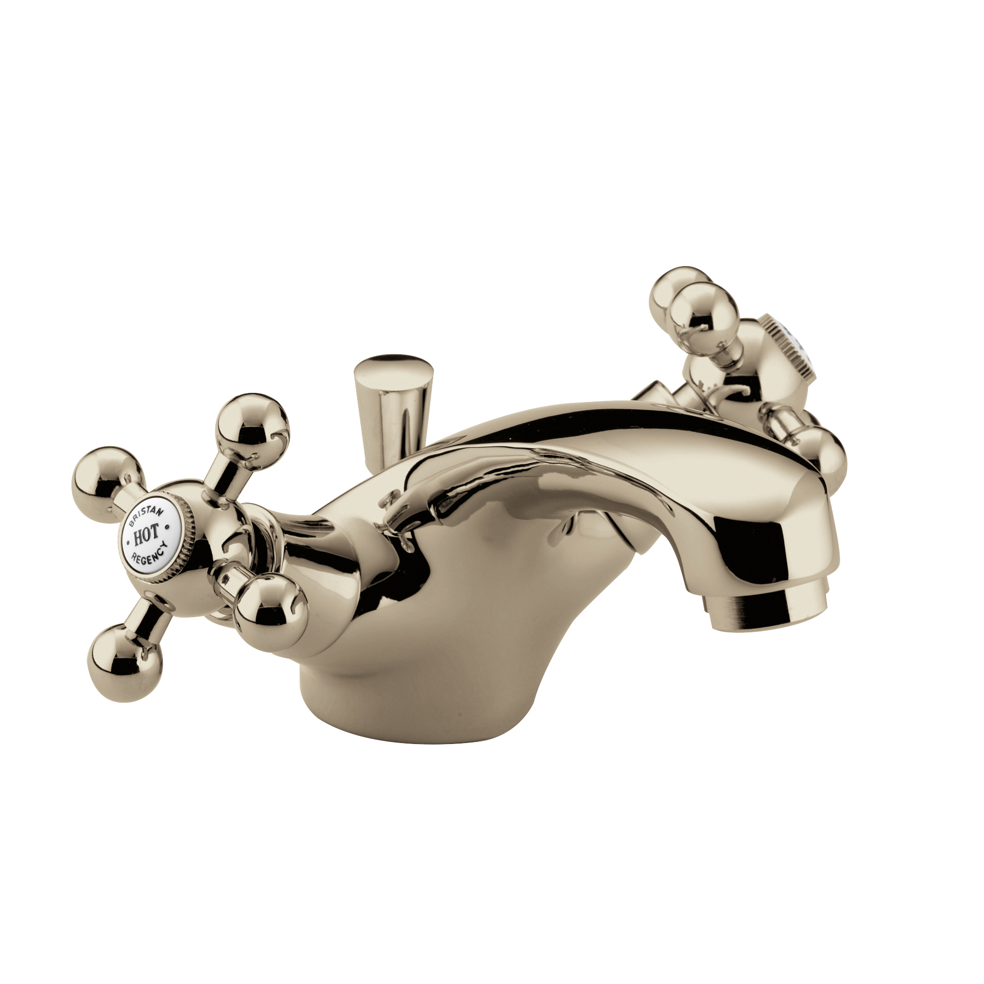 Regency Mono Basin Mixer Gold Taps Bristan