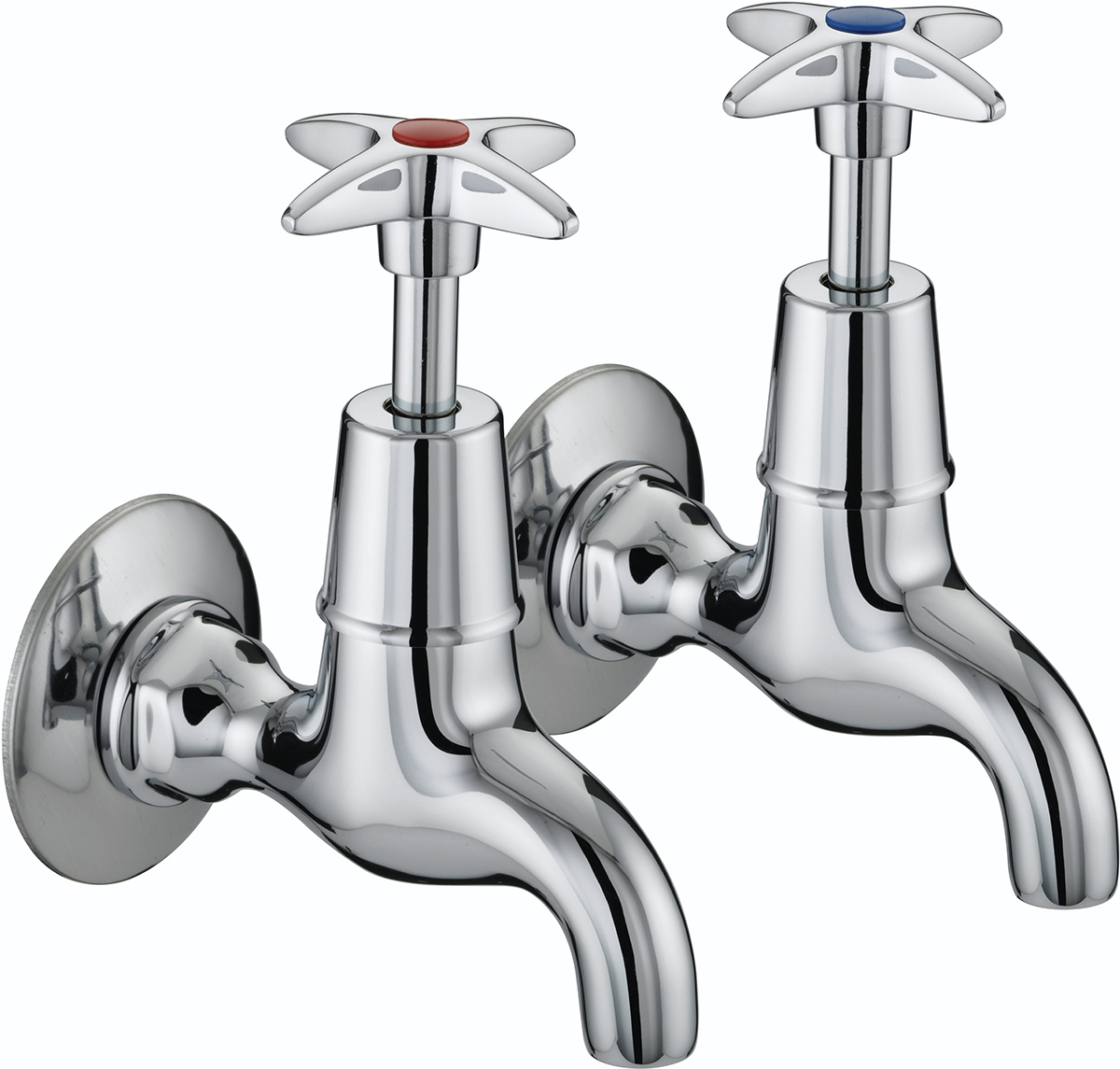 Cross Top Bib Taps Chrome Plated Taps Bristan
