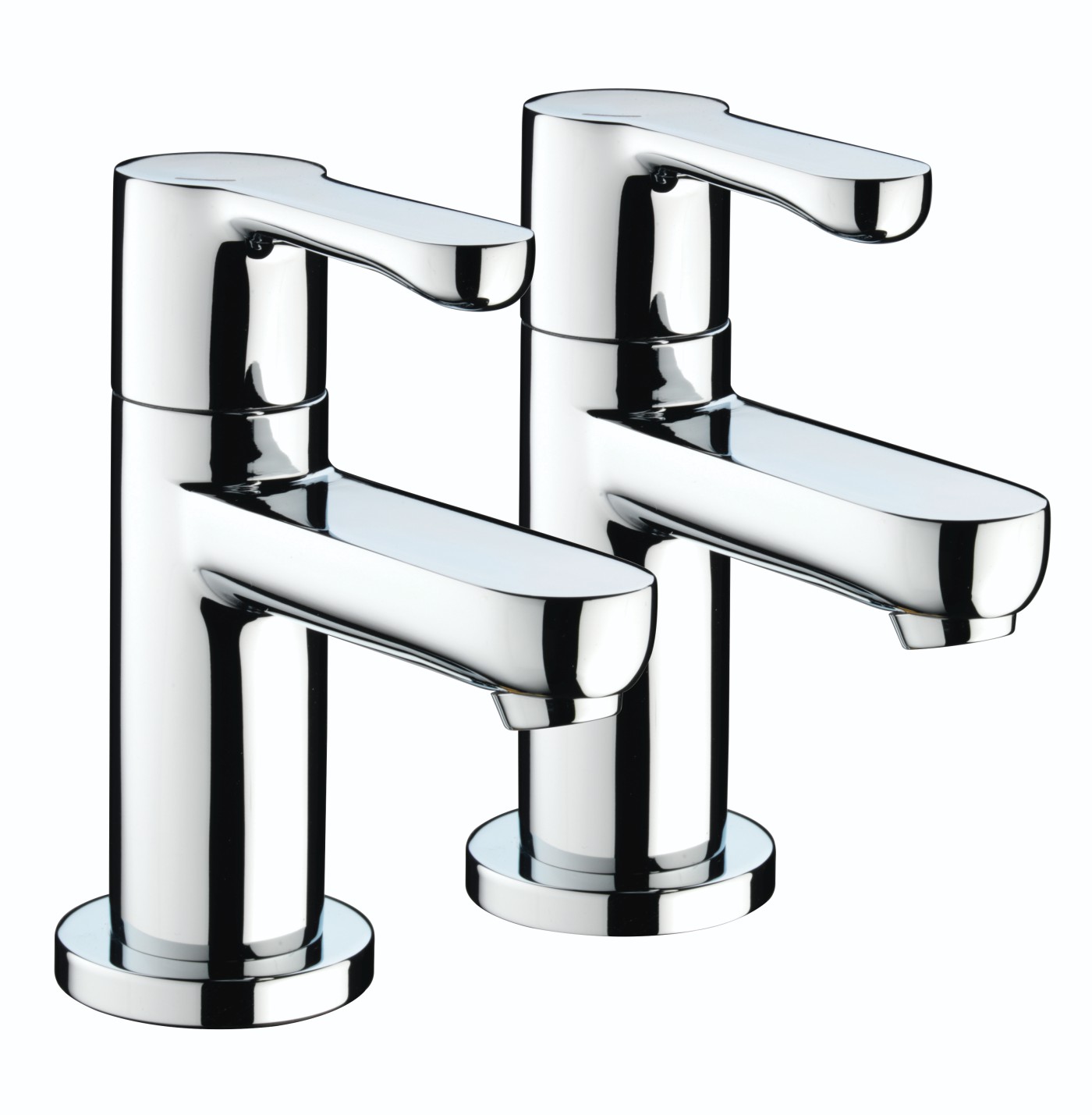 Nero Basin taps Chrome Bathroom Taps Bristan