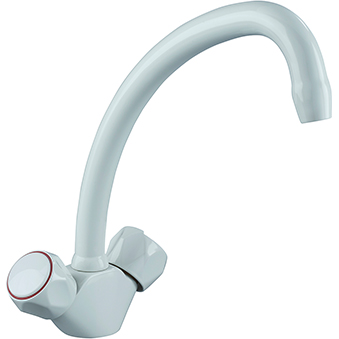 Budget Sink Mixer - White