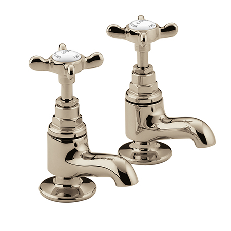 1901 Gold Bath Pillar Taps Bathroom Bristan - Bristan 1901 Vanity Basin Taps Gold 1901 Gold Bath Pillar Taps Bathroom Bristan - Bristan 1901 Vanity Basin Taps Gold