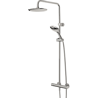 Thermostatic Bar Shower with Rigid Riser