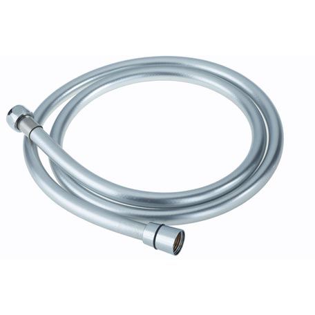 1.5m Cone to Nut Easy Clean Silver Shower Hose - 8mm Bore