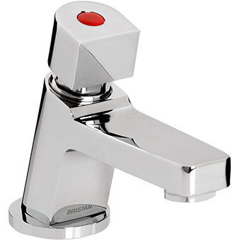 Soft Touch Pillar Basin Tap (with flow regulator)