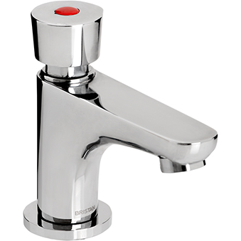 Soft Touch Pillar Basin Tap (with flow regulator)