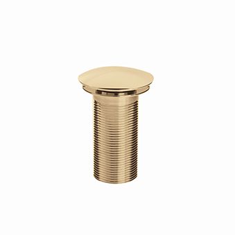 Round Clicker Basin Waste Unslotted - Gold