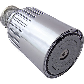 Swivel Showerhead with Vandal Resistant Screw Fixing