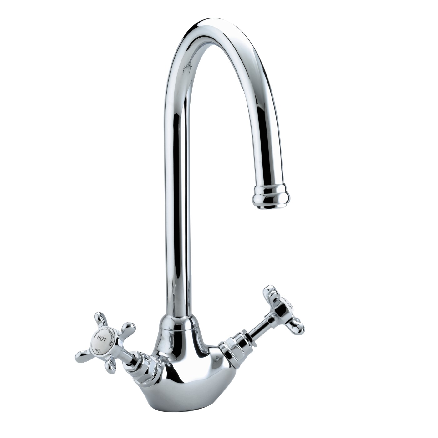 1901 Easyfit Sink Mixer Chrome Kitchen Taps Bristan