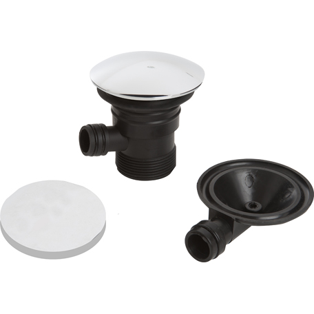 Round Clicker Bath Waste with Overflow