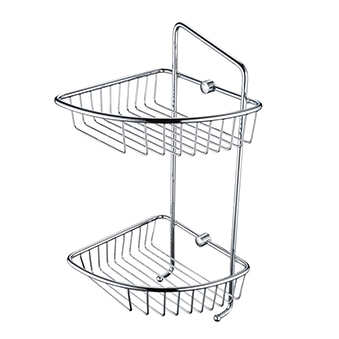 Two Tier Wall Fixed Wire Basket