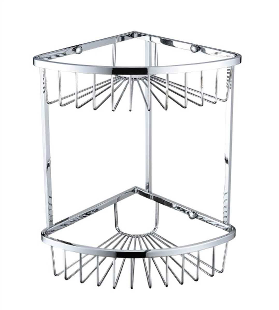 Two Tier Corner Wire Basket Accessories Bristan
