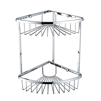 Two Tier Corner Fixed Wire Basket