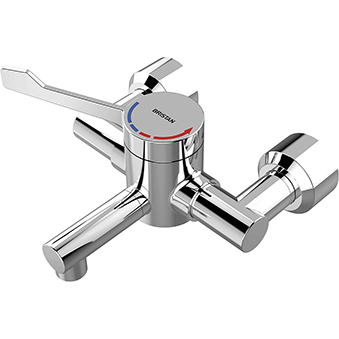 TMV3 Single Control Hospital Basin Mixer Tap (Wall Mounted)